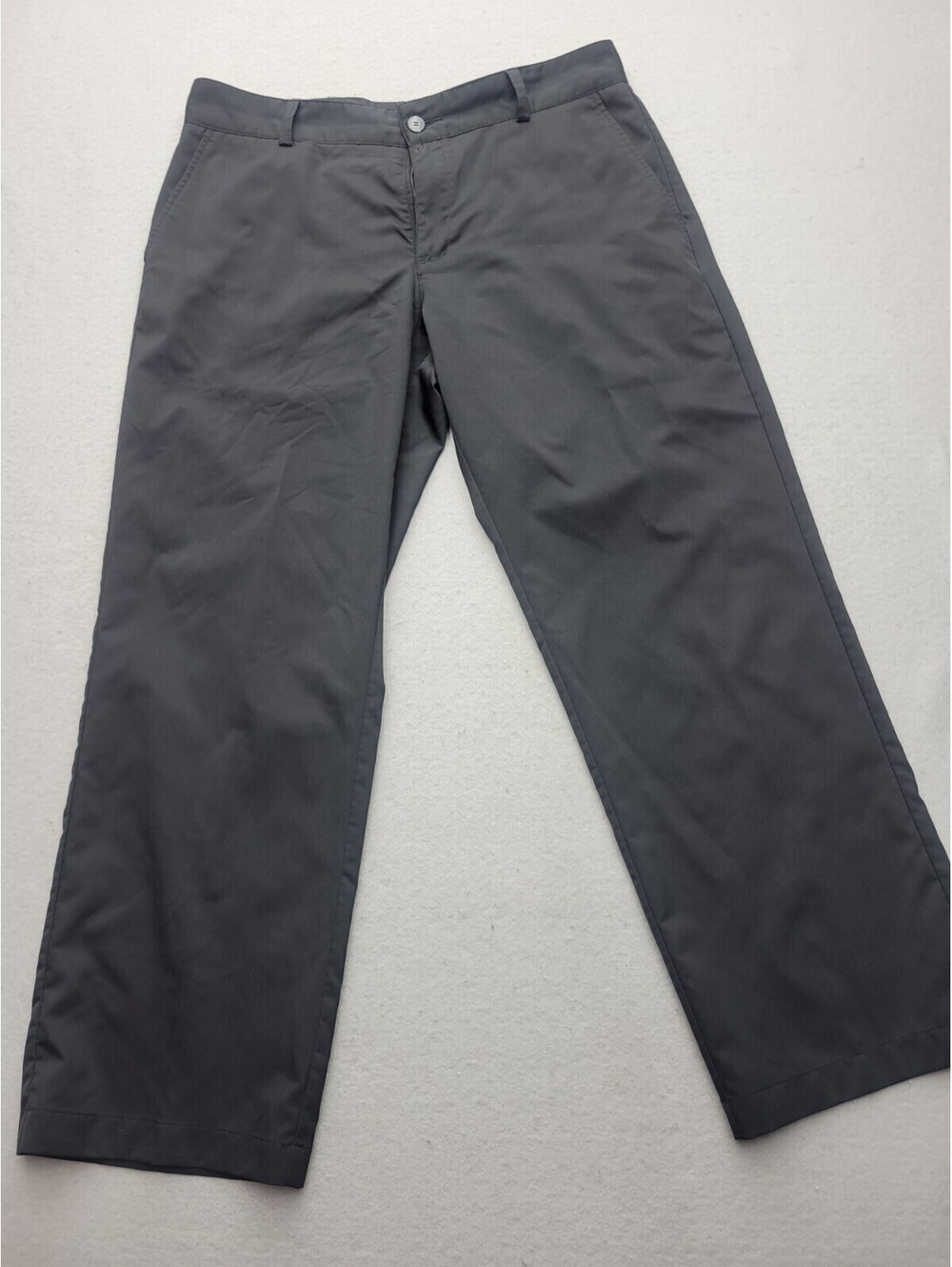 Adidas Men Pants 34x30 Black Performance Golf Polyester Blend China Classic